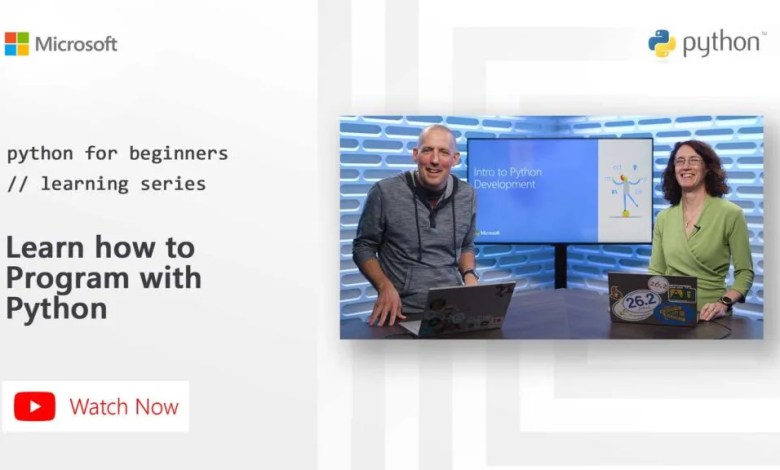 كورس بايثون مقدم من شركة ميكروسوفت | Programming with Python from Microsoft 1 كورس بايثون مقدم من شركة ميكروسوفت Programming with Python from Microsoft