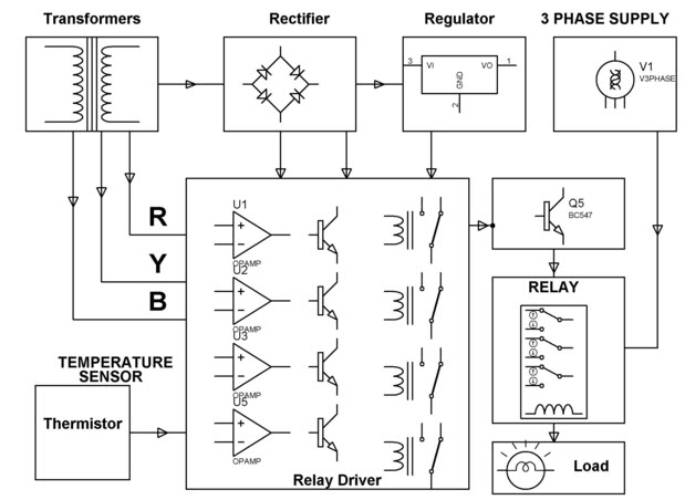 Induction Motor Protection Circuit Diagram