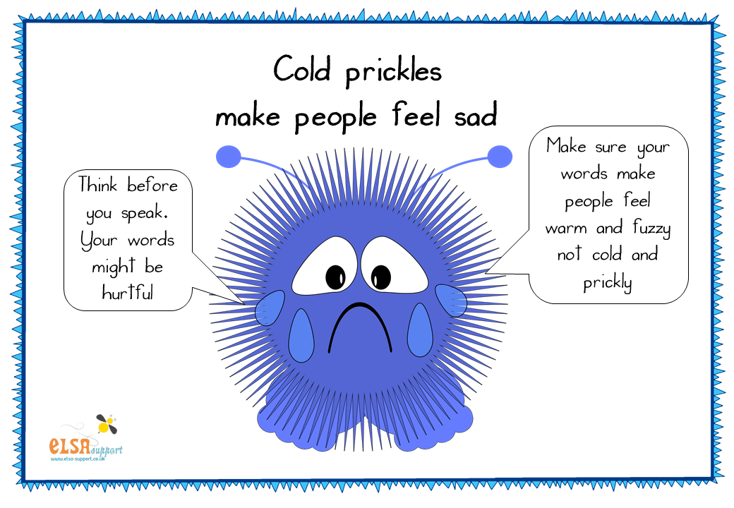 pix Warm Fuzzies And Cold Pricklies Book elsa support