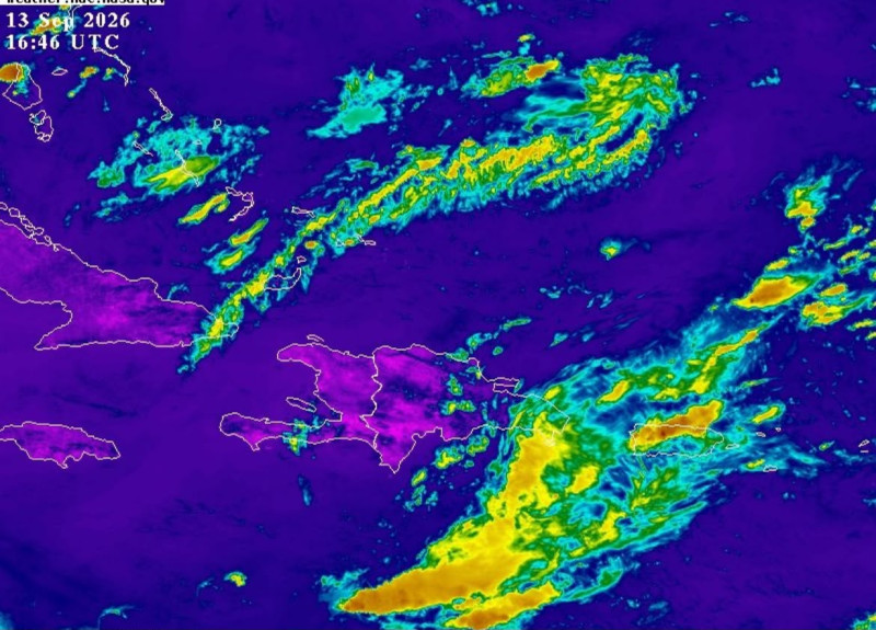 Indomet vigila zona de aguaceros y tormentas eléctricas en el Atlántico