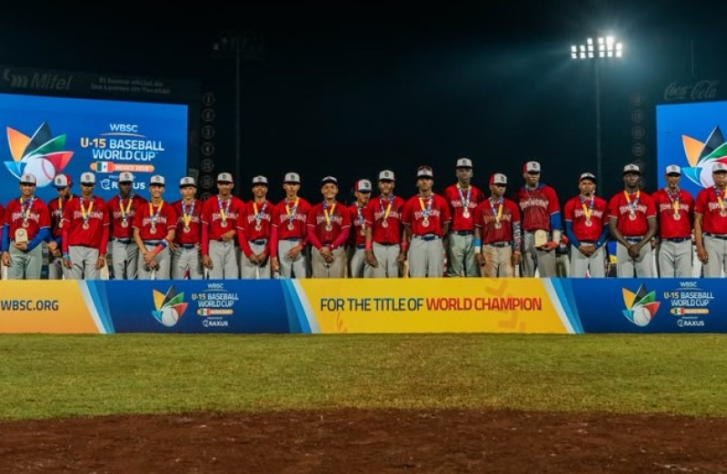 Dominicana se queda con plata tras perder la final ante USA en Mundial de Béisbol U15