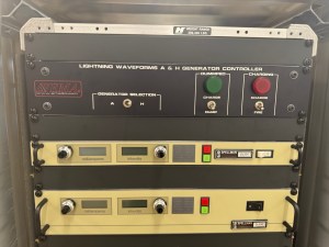 EMA's in-house lightning generator equipment