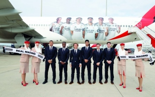 Emirates Airlines transports Real Madrid stars to Jeddah