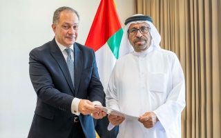 The head of the state receives a written message from the Egyptian President received by Khalifa Shaheen Al -Murr