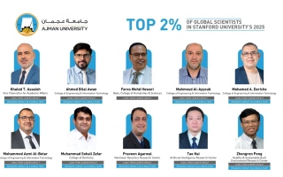 27 researchers from Ajman University in the list of the best 2% of world scientists for the year 2025 issued by Stanford University