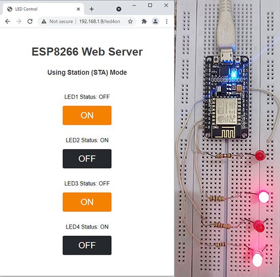 Build An Esp8266 Web Server Code And Schematics Random Nerd - Premium City Illustration - Mobile