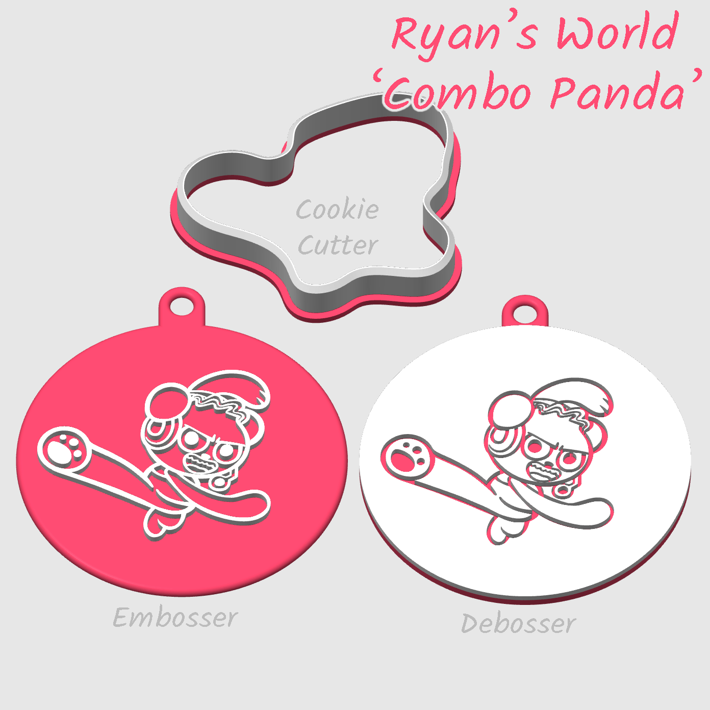 Ryans World Combo Panda Embosser