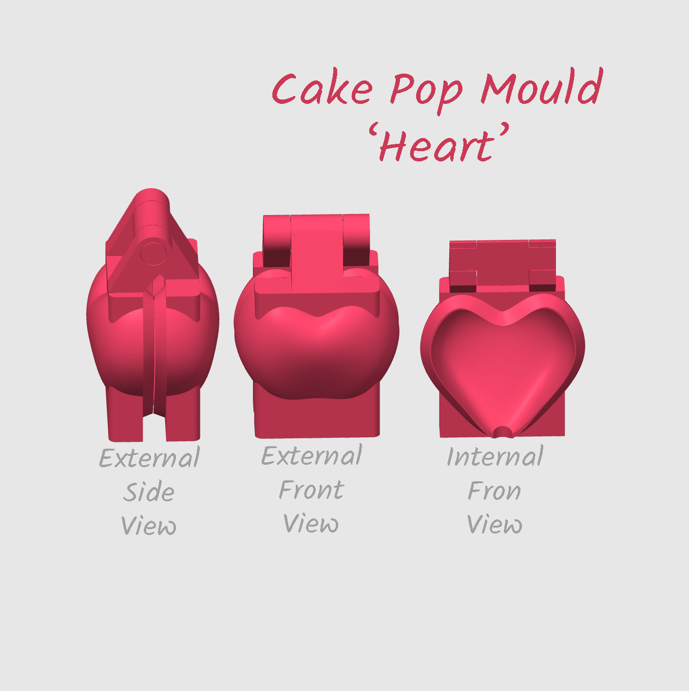 Heart Cake Pop Mould