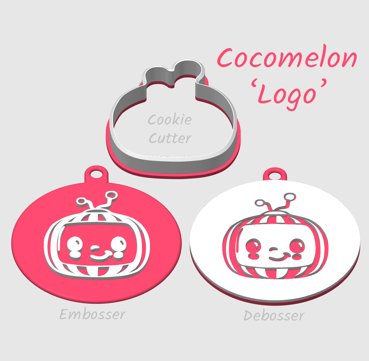 Cocomelon logo embosser