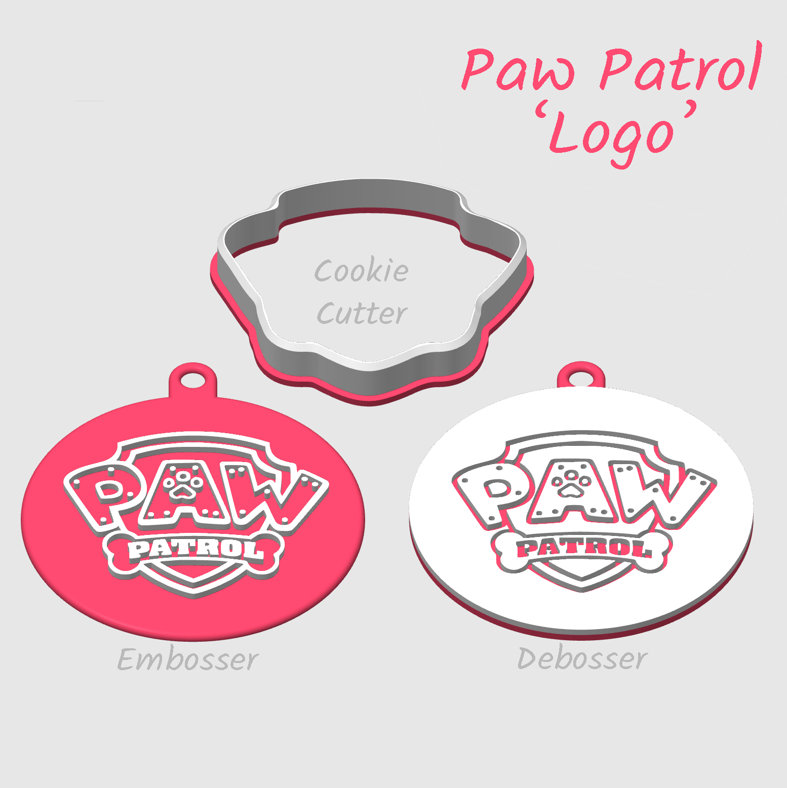 Paw Patrol Logo for cupcakes and cookies