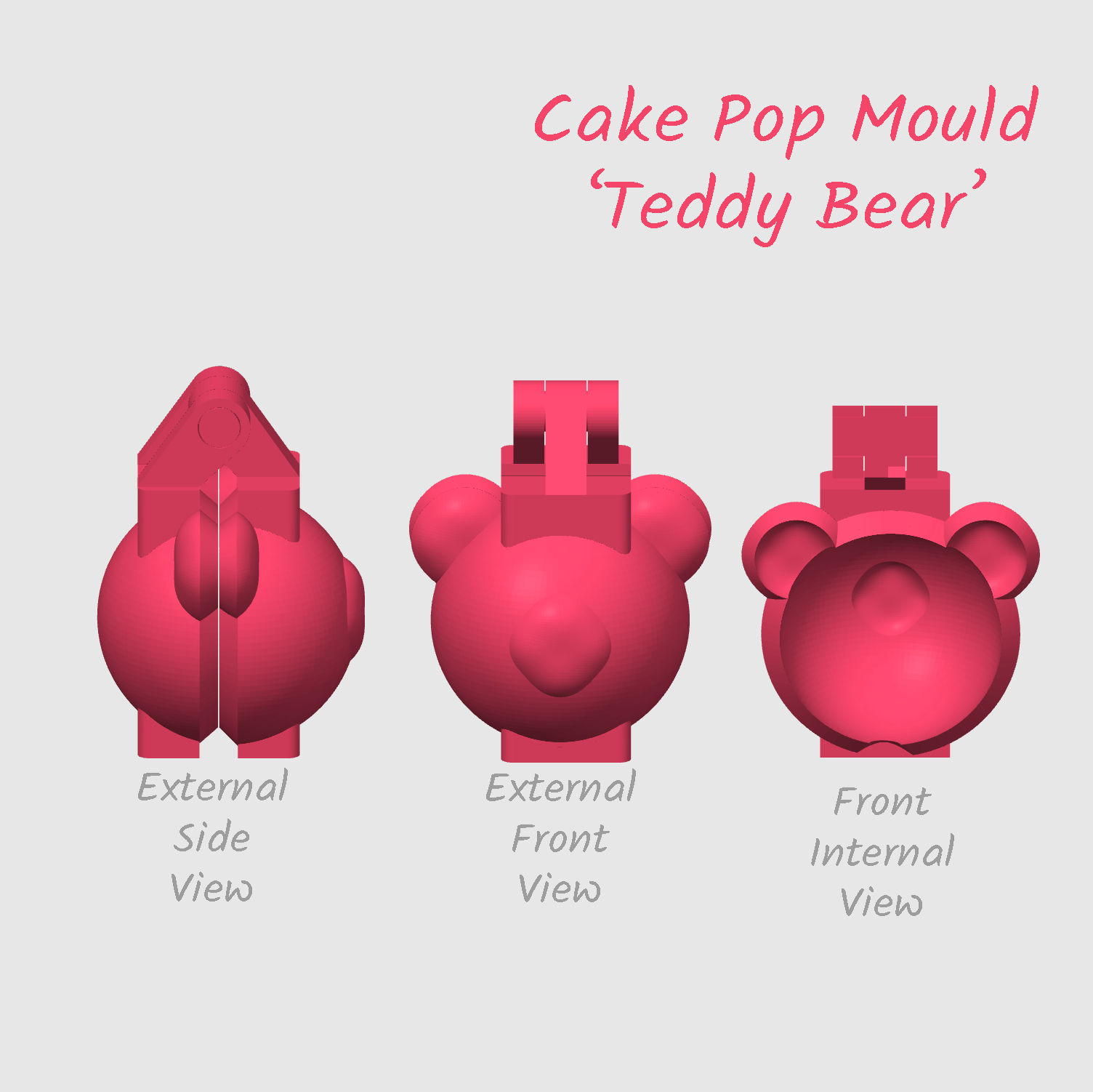 Teddy Bear Cake Pop Mould