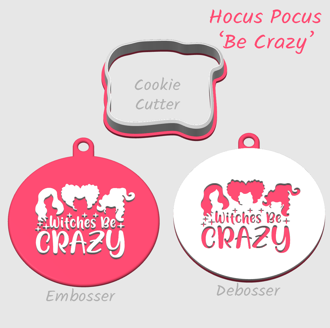 Hocus Pocus witches be crazy embosser