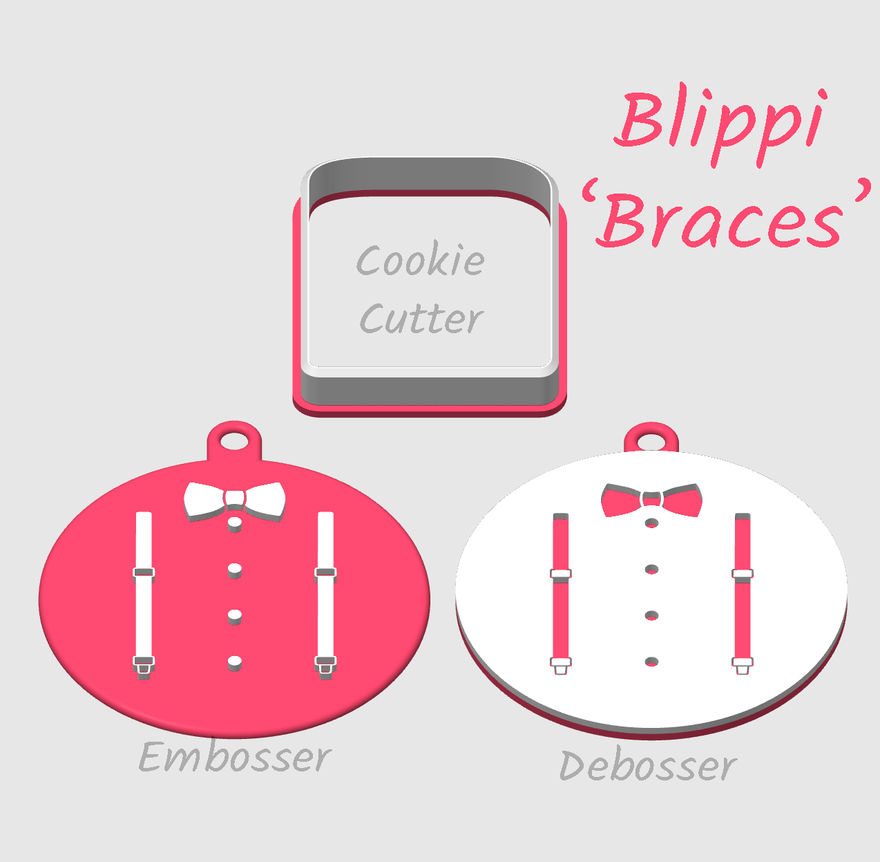 Blippi braces embosser