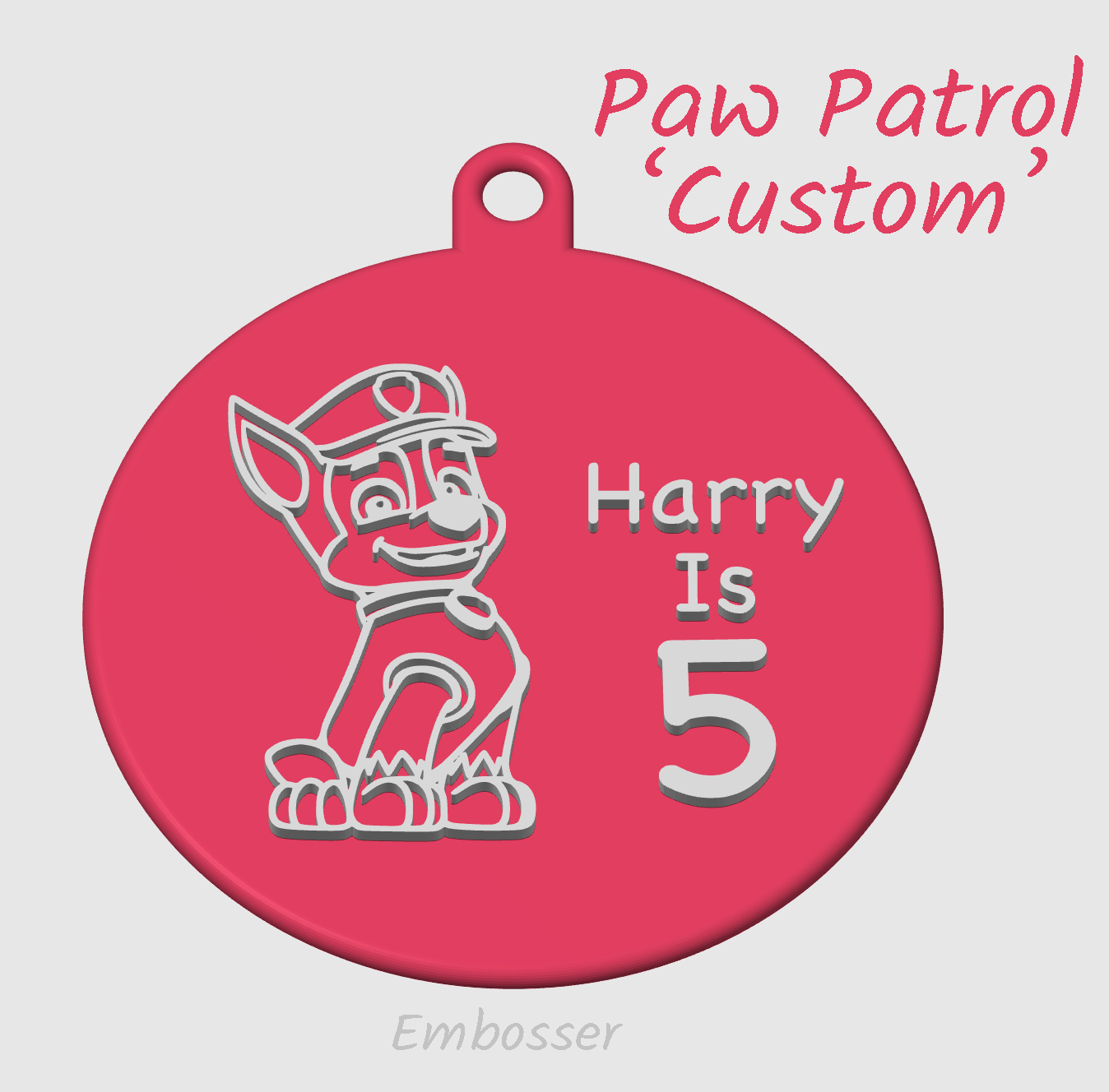Paw Patrol Custom Embosser