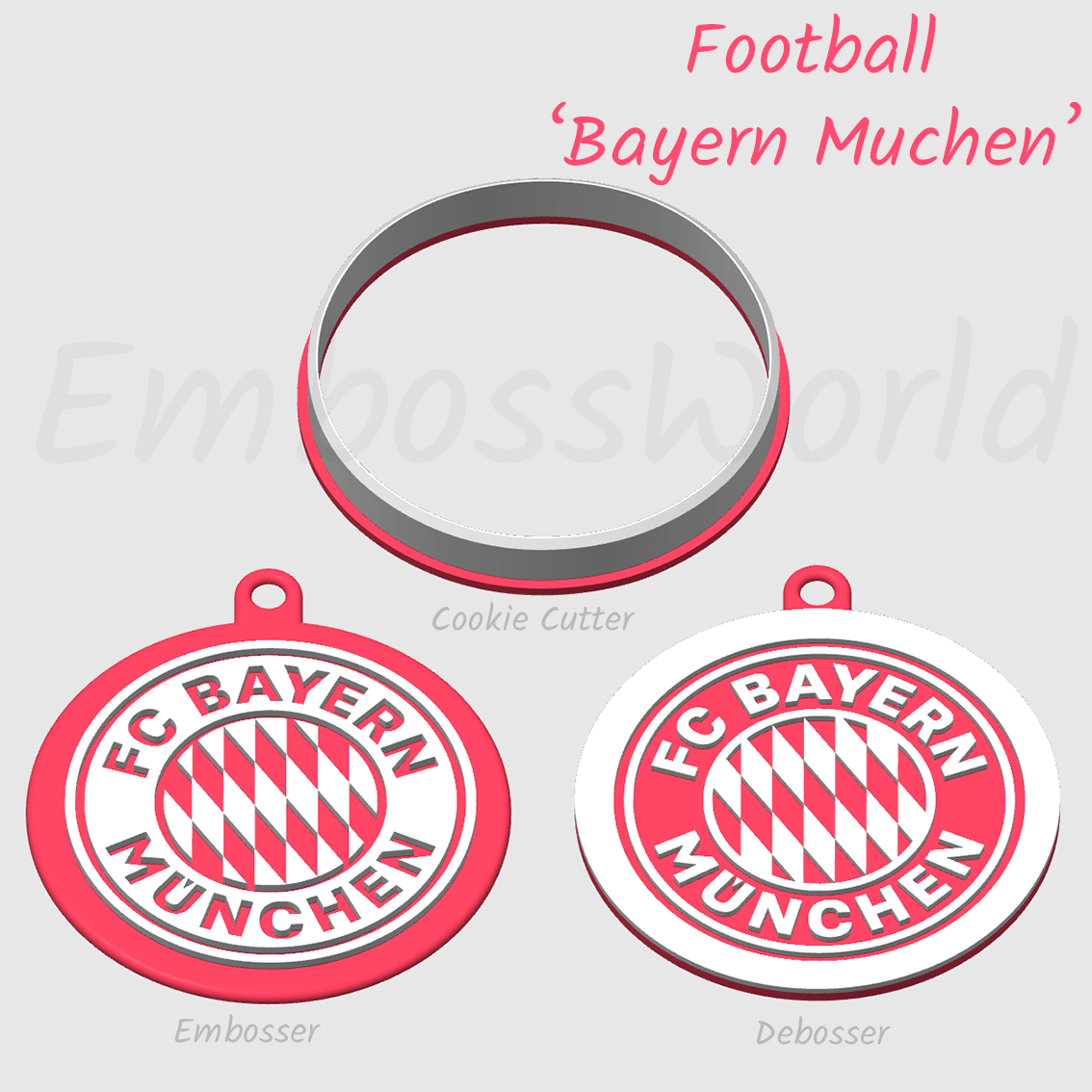 Bayern Muchen embosser debosser and cookie cutter
