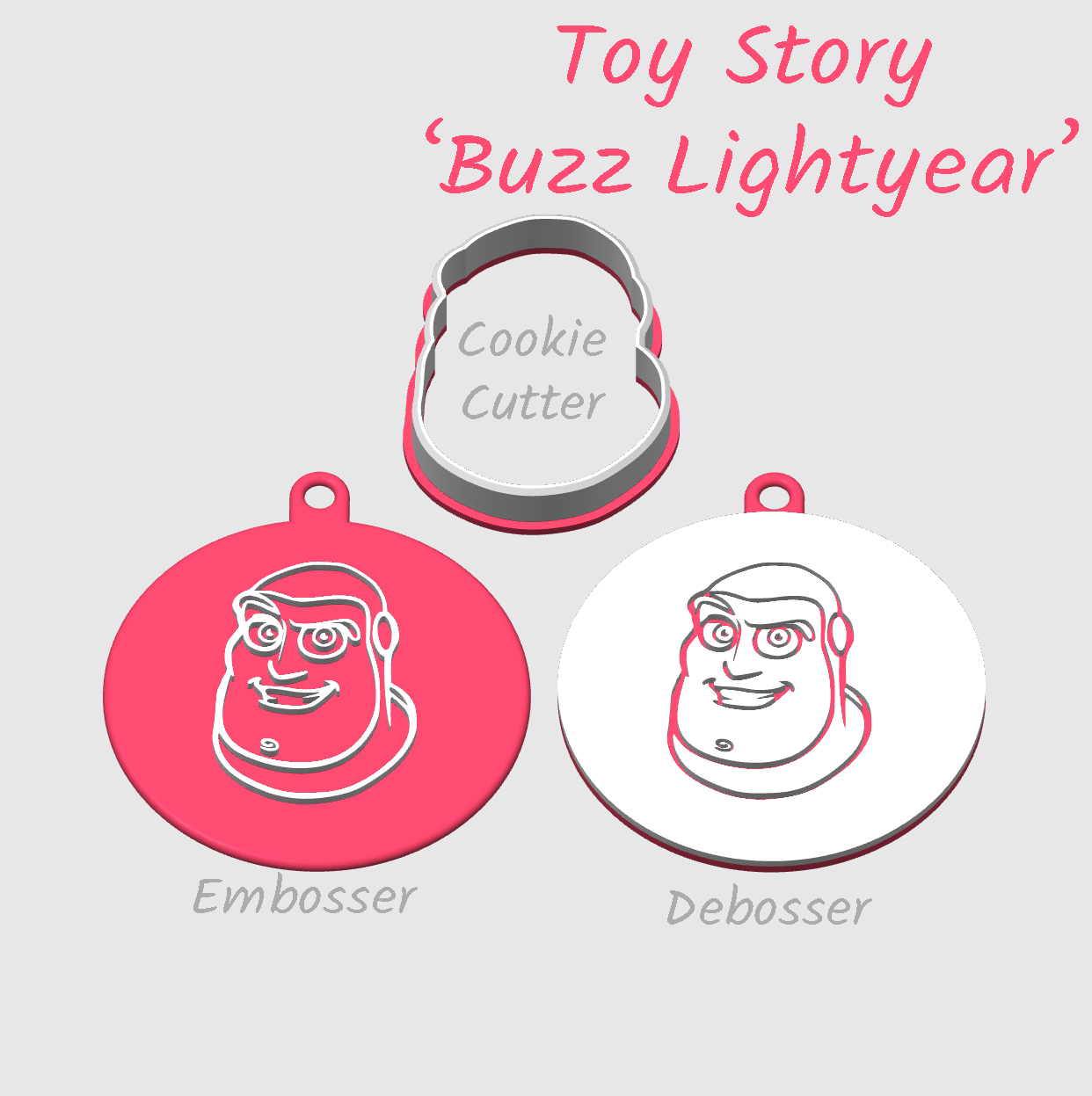 buzz lightyear from Toy Story face head embosser