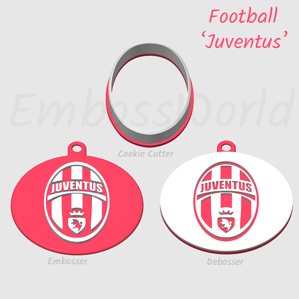 Juventus embosser debosser and cookie cutter
