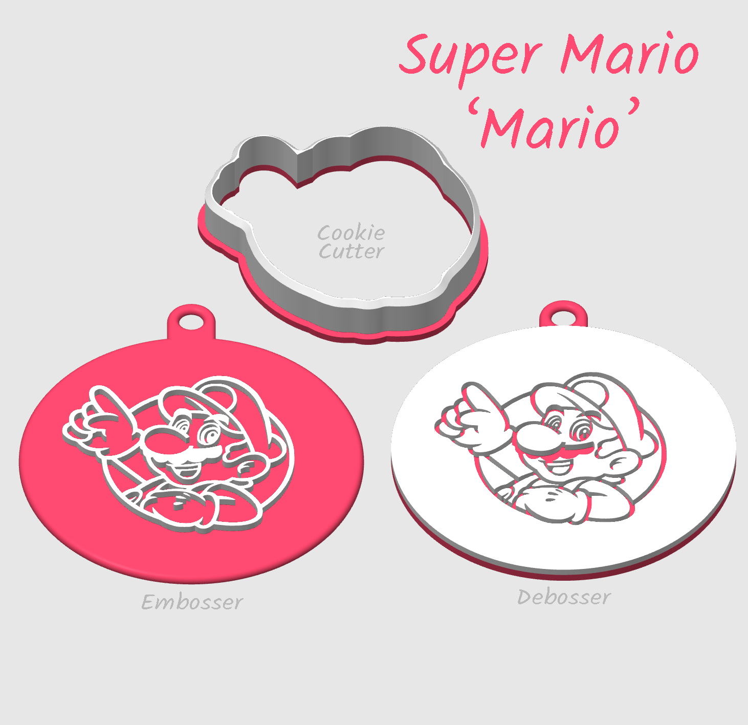 Mario from super Mario movie embosser