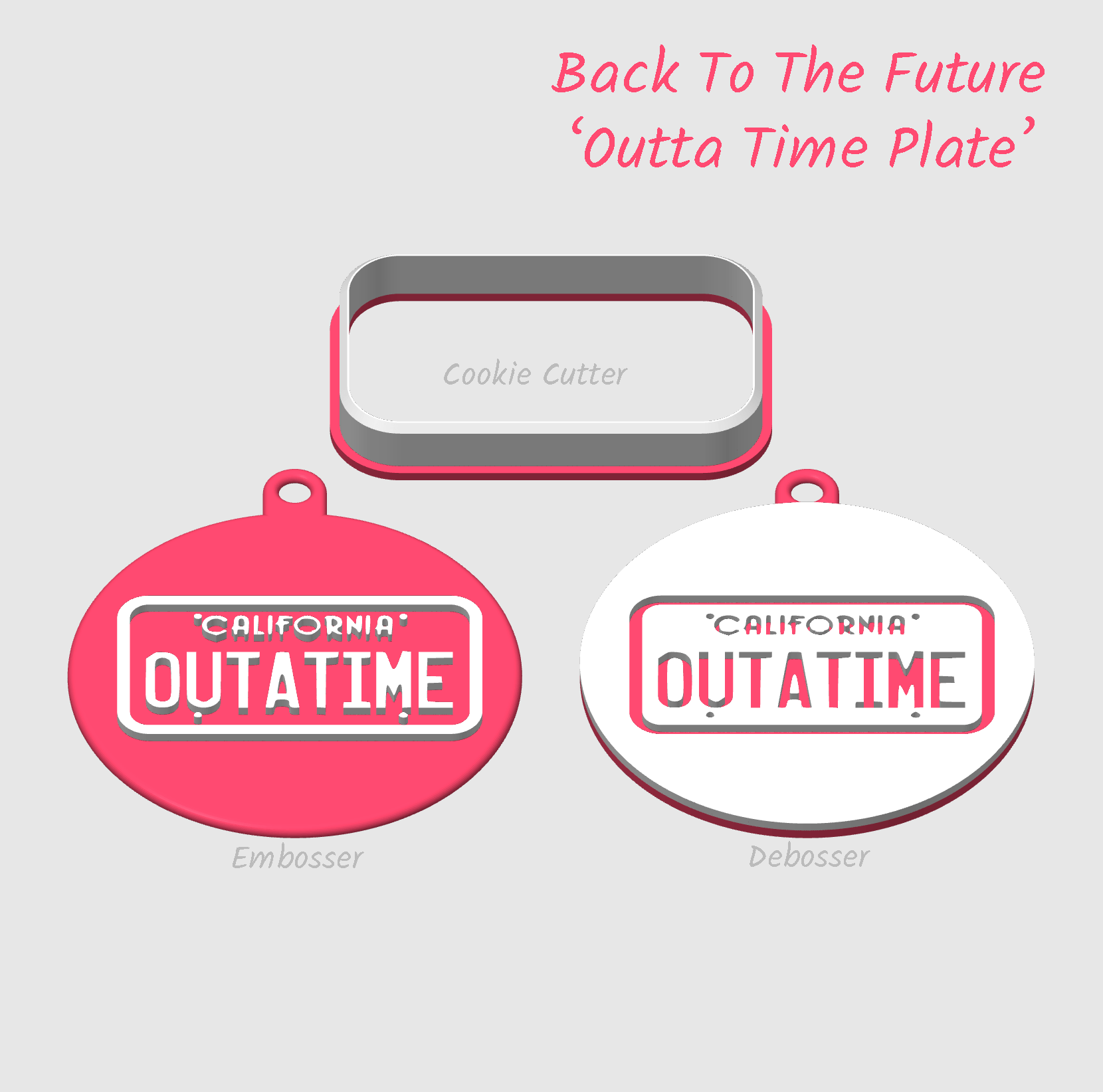 Back to the future license plate outta time
