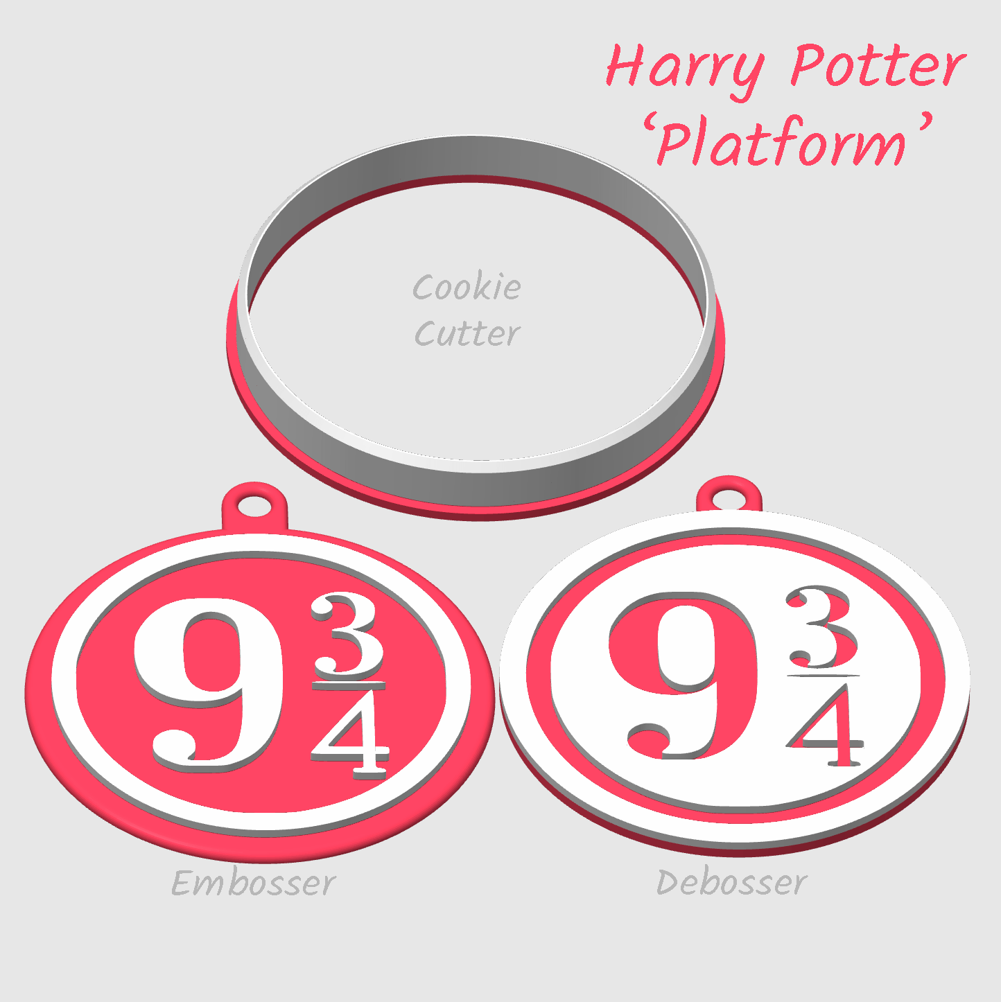 platform 9 3/4 logo embosser