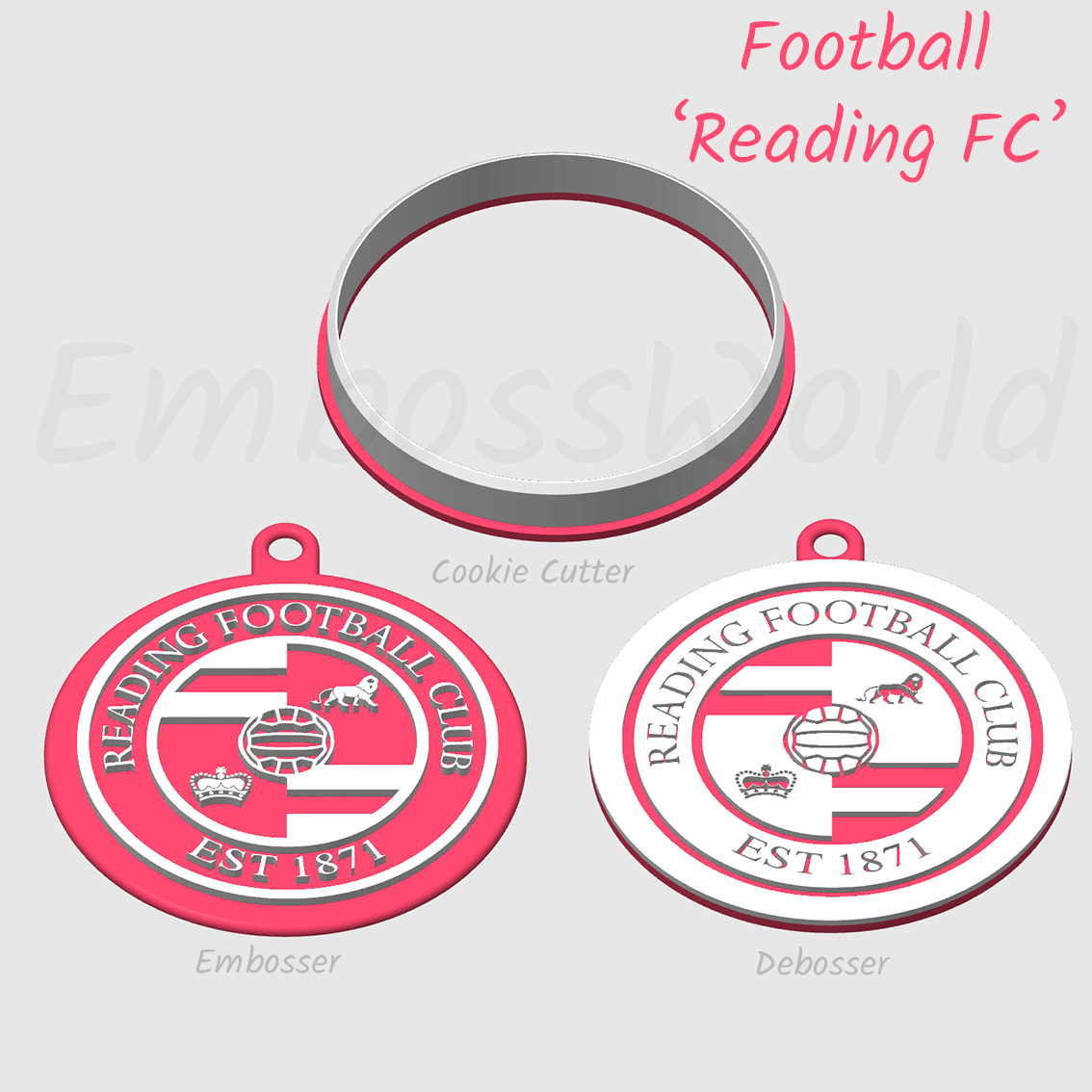 Reading FC Embosser debosser and cookie cutter