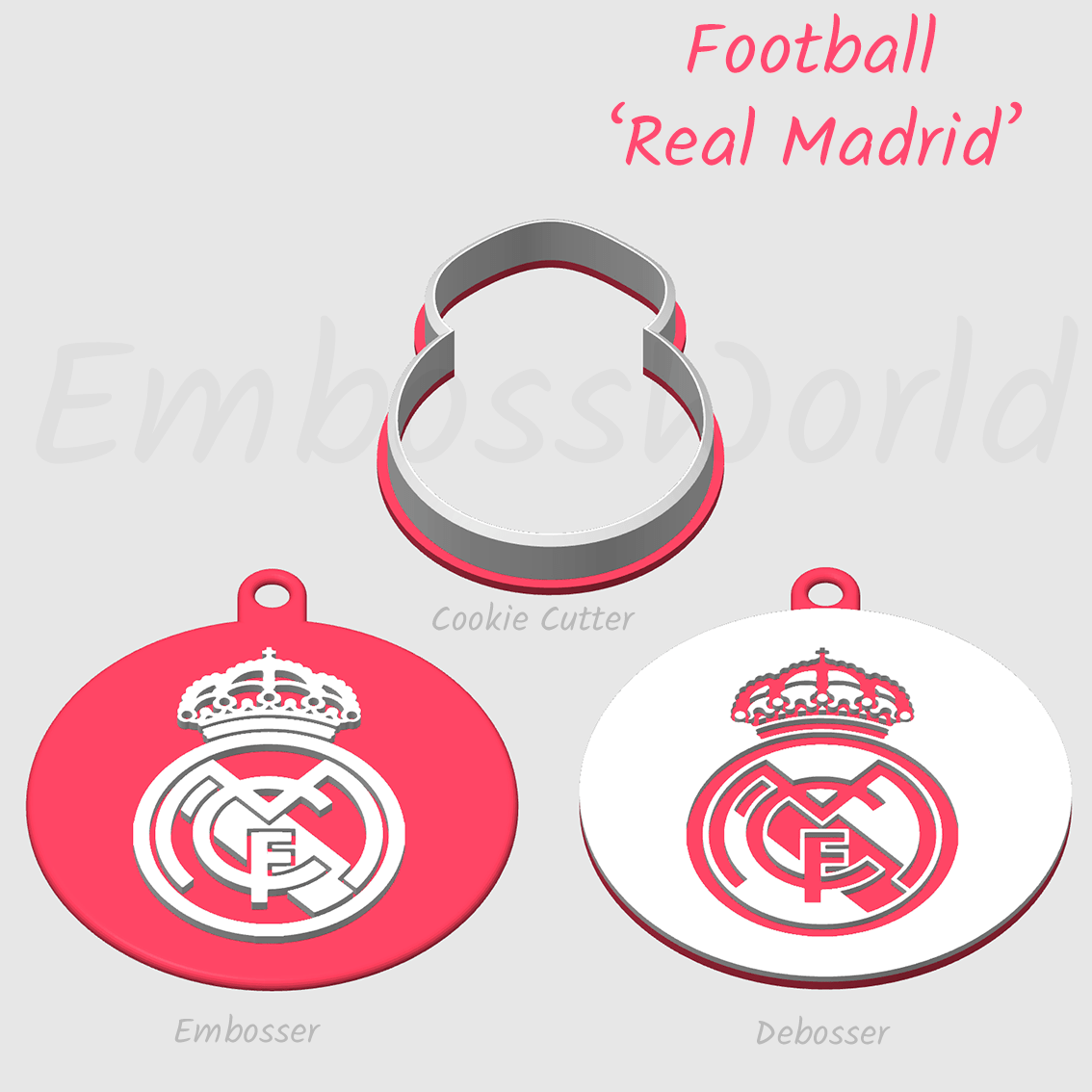 Real Mardid FC embosser debosser and cookie cutter