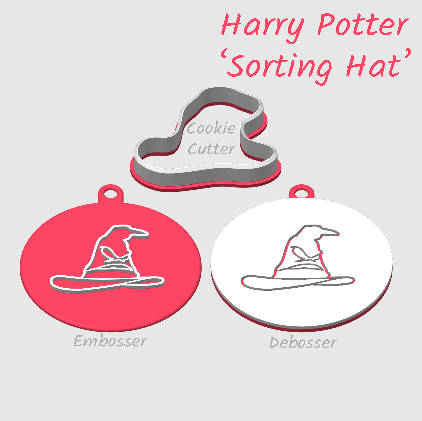 Sorting hat Harry Potter embosser