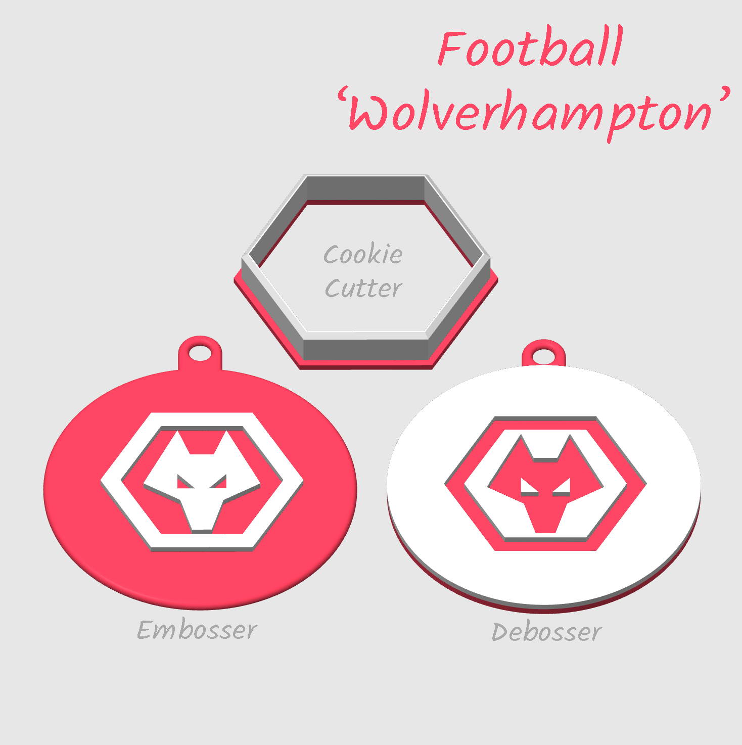 Wolverhampton wanderers wolves embosser