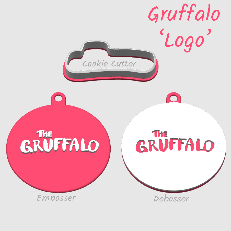 The Gruffalo Logo embosser debosser or cookie cutter