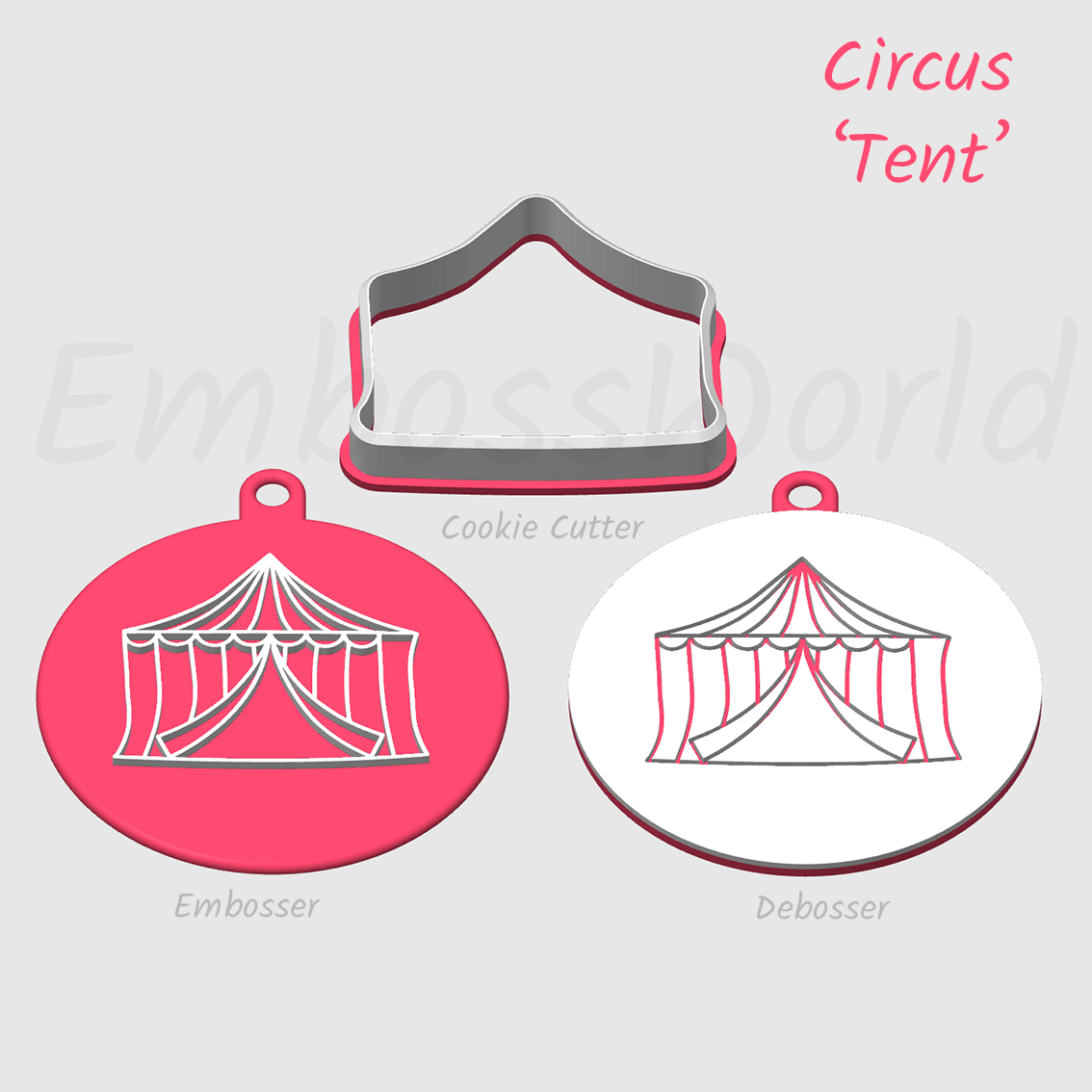 Cicus Tent embosser debosser and cookie cutter