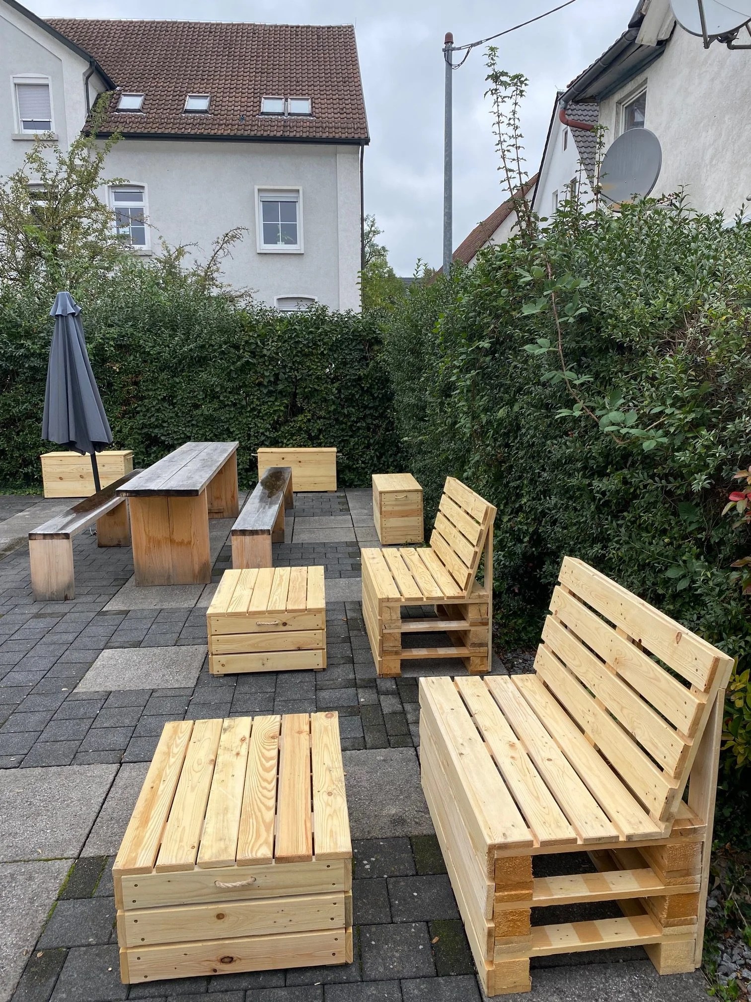 Außenbereich mit Sitzmöbel