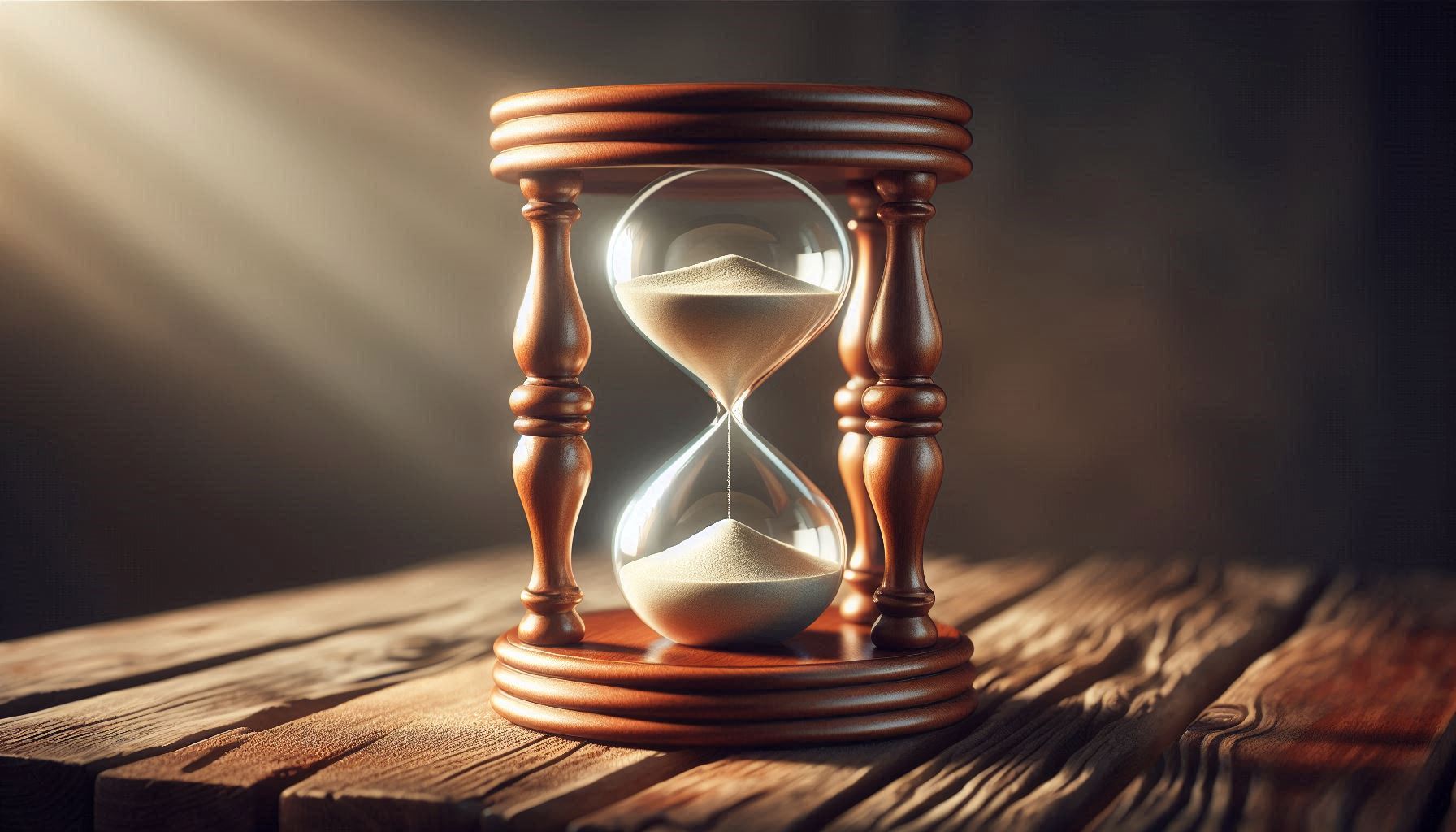On Saving Time Hourglass