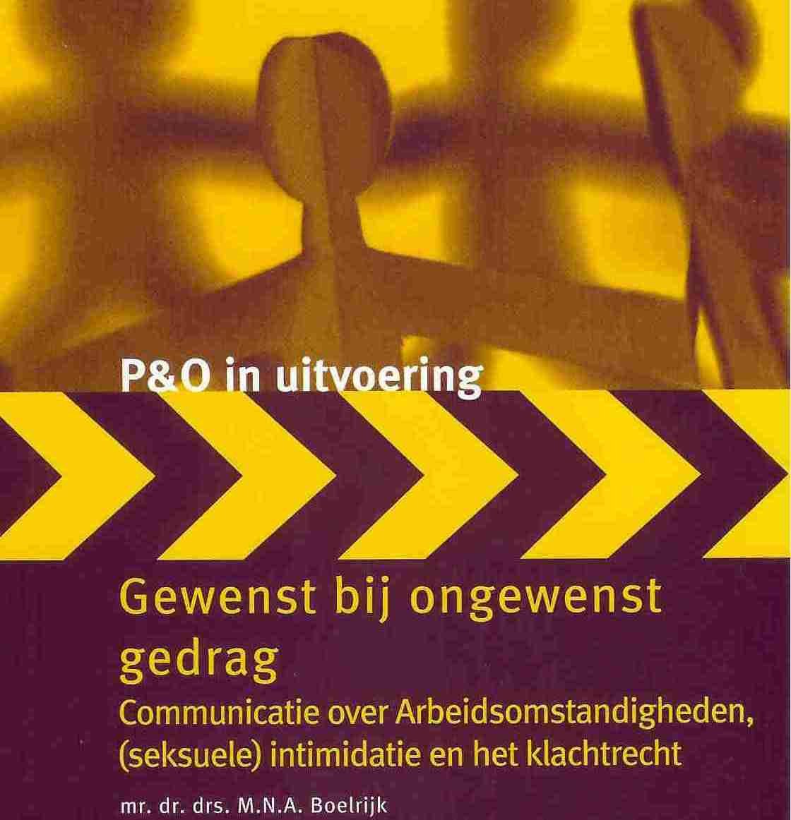 Boelrijk Gewenst bij Ongewenst gedrag Communicatie Arbeidsomstandigheden Klachtrecht