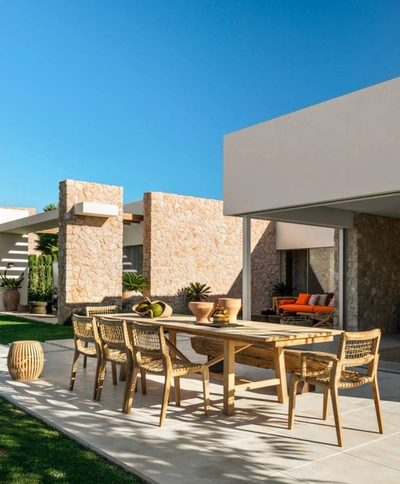 Synthesis Rectangular Extendable Table Emporean - Retina Minimal Patterns for Desktop