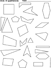 quadrilaterals shapes at enchantedlearningcom