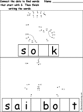 connect the dots then fill in the blanks at