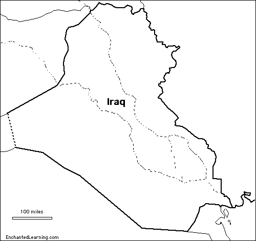 Outline Map Iraq Com Map.GIF