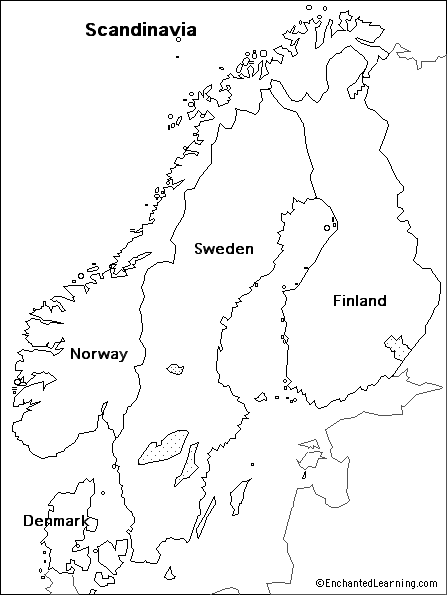 Scandinavia Blank Map Map.GIF
