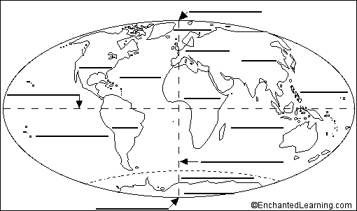 world map printout enchantedlearningcom