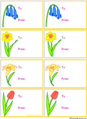flower gift tags to print enchantedlearningcom