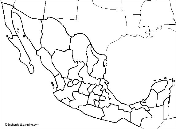 Mexicos Outline Exploring The Nations Shape Map.