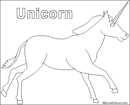 unicorn printout enchantedlearningcom