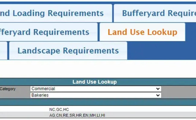 Land Use Lookup Zoning Tool - EnCodePlus