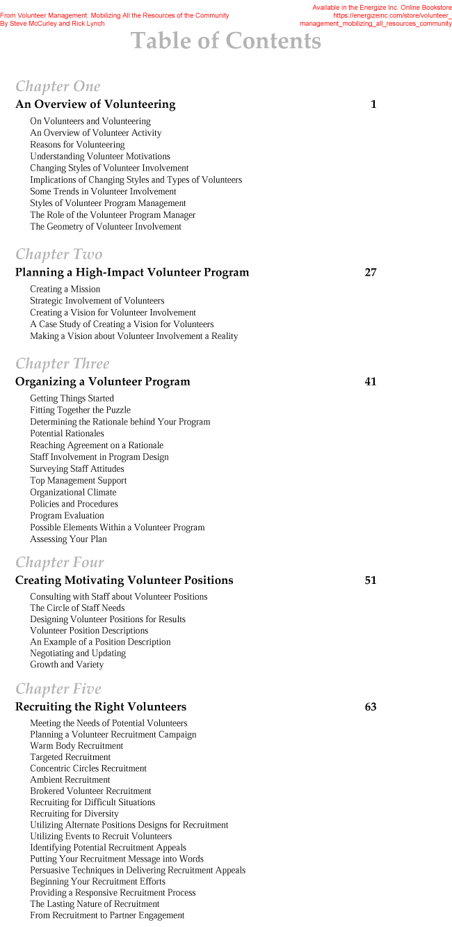 Volunteer Management Mobilizing All The Resources Of The Community Energize Volunteer Management Resources For Directors Of Volunteers