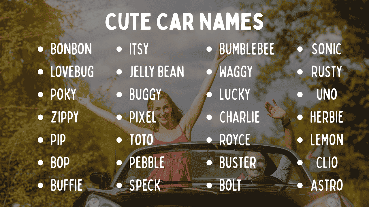 Cute Car Names