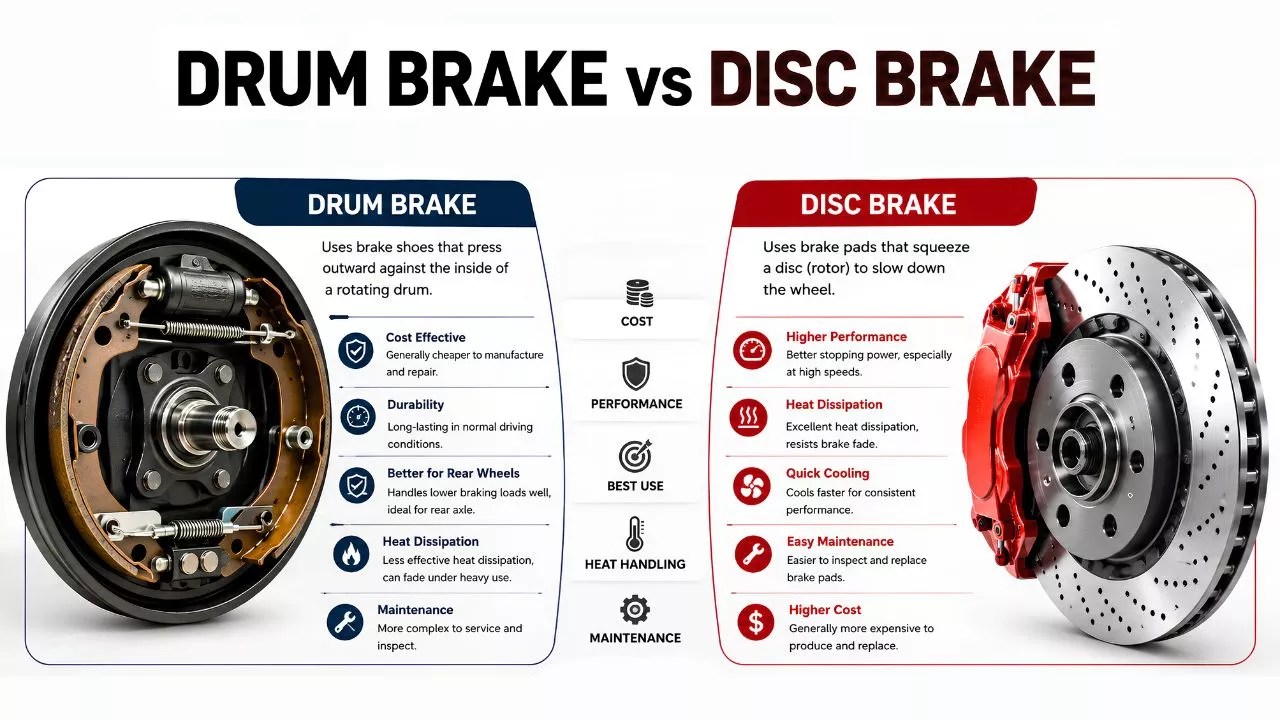 Drum Brake and Disc Brake