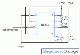 Circuit Diagram of a 555 IC based Project How to make a PCB Layout