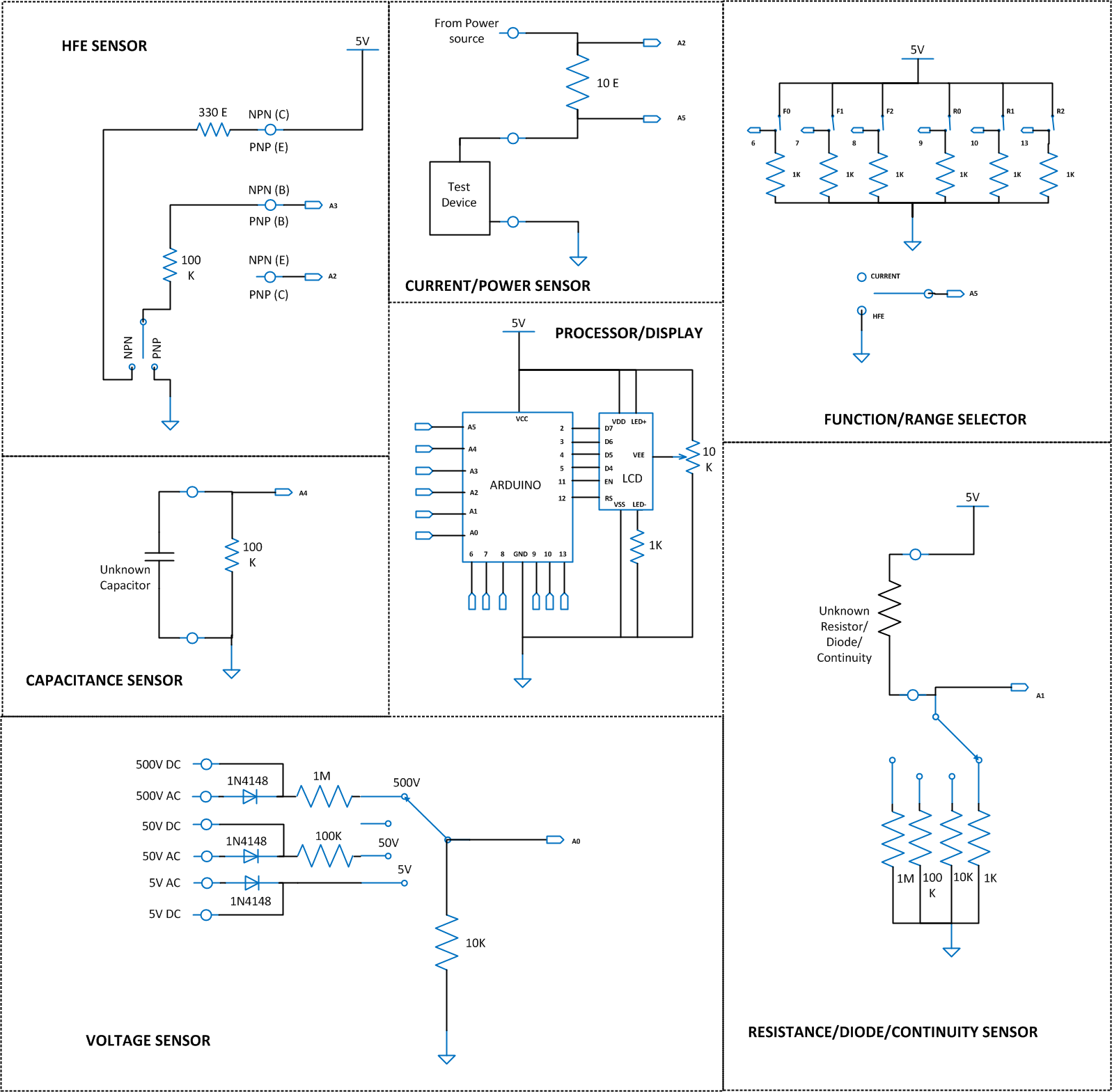Digital Multimeter Schematic Diagram » Circuit Diagram