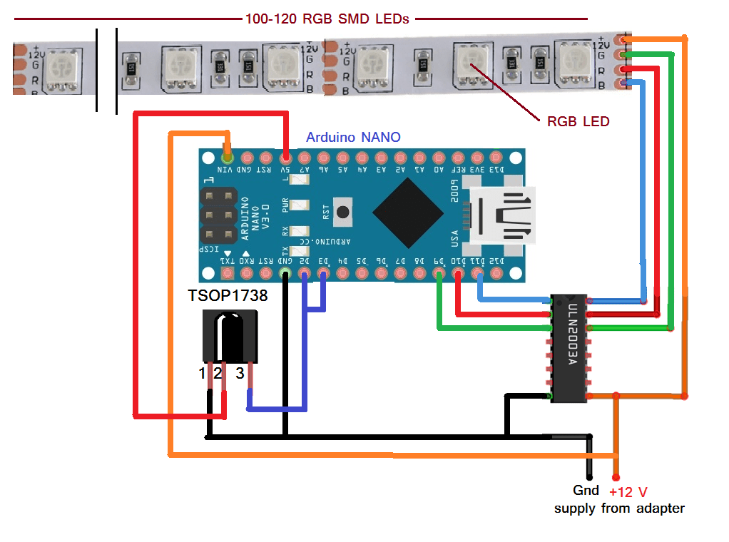 Arduino Rgb Led Circuit Diagram - Wiring Diagram