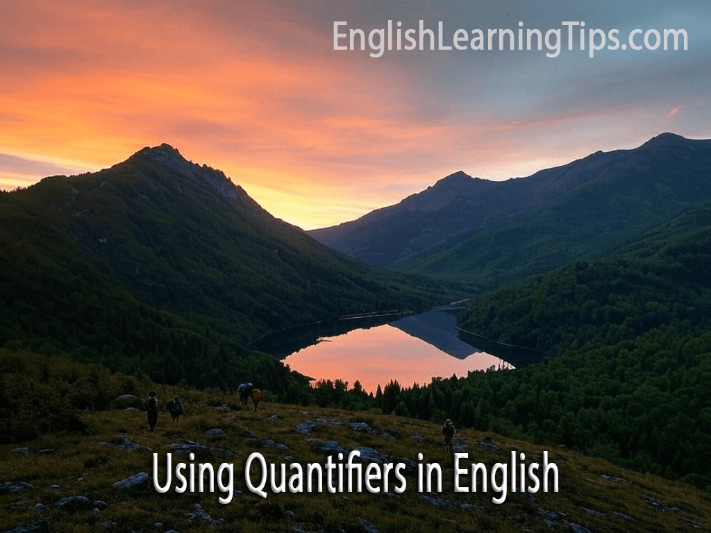 Using Quantifiers in English